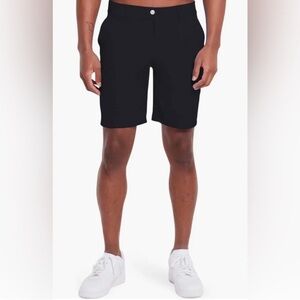 Redvanly Shorts Men’s Black Hanover 9” Pull On Golf Performance Stretch Medium